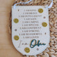 Personalised positive affirmation hanging banner with smiley faces