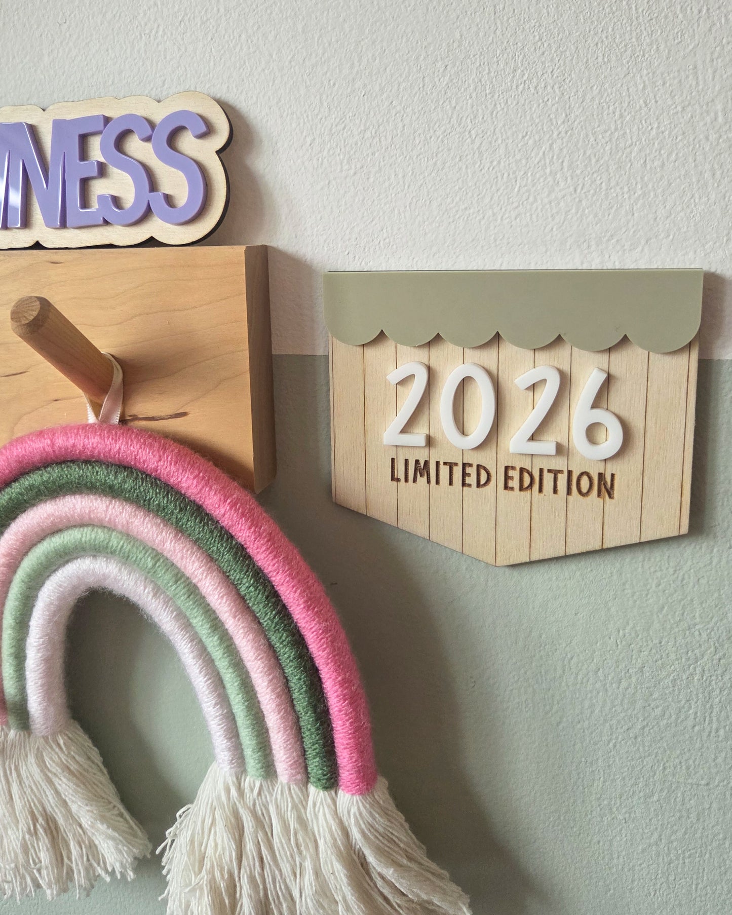 Birth year (limited edition) plaque