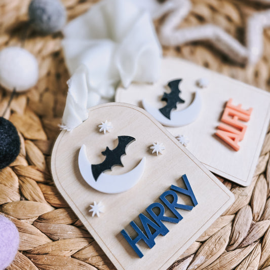 Personalised Halloween tag