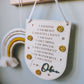 Personalised positive affirmation hanging banner with smiley faces