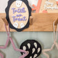 Trick or treat ghost plaque