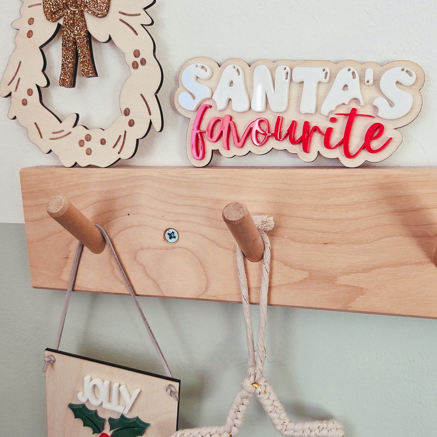 Santa's favourite shelf sitter plaque